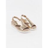 GOODIN Golden sandals on a light platform | shoptok.hr