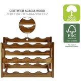 Wenko Držač za boce vina od masivnog bagrema u prirodnoj boji broj boca 12 kom 42x28x21 cm Fondi – | shoptok.hr