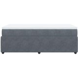 Box spring krevet s madracem tamnosivi 90x200 cm baršunasti | shoptok.hr