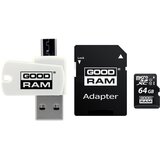 Goodram All in one M1A4-0640R12 memory card 64 GB MicroSDXC Class 10 UHS-I + The card reader | shoptok.hr