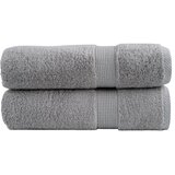 VidaXL Ručnici za kupanje SOLUND 2 kom sivi 100x150 cm 600 gsm Slike