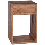  Noćni ormarić Smeđa 63 x 30 x 79 cm Čvrsto mahagonijsko drvo | shoptok.hr