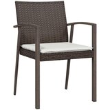  Set od 2 Smeđa PE ratan 2-Sjedala Izdržljivo Vanjska Stolica | shoptok.hr