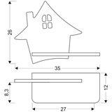 Lesnina XXXL OTROŠKA STENSKA SVETILKA House 200 lm 4000 K | Shoptok.si