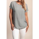 Fenzy Majica S Črtastim Potiskom, Siva | Shoptok.si