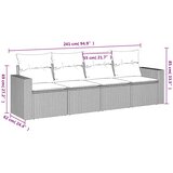  4-dijelni set vrtnih sofa od poliratana s jastucima crni | shoptok.hr