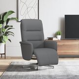 Maison Chic Fotelj - Relax naslanjač z oporo za noge temno sivo blago, (22062330) | Shoptok.si