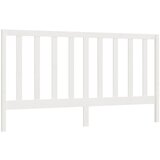 Maison Chic posteljno vzglavje - vzglavna omarica - nočna omarica belo 206x4x100 cm trdna borovina, (21705757) Cene