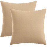  Presvlaka za jastuk 2 kom. HEERLEN Krem 45 x 45 cm Tkanina - Krem 45 x 45 cm 2 Cijene