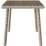  Vrtni stolić za kavu pravokutni svijetlo sivi 60x40x37 cm | Eponuda.com
