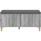  Klupa za hodnik s jastukom Sivi Sonoma 100 x 38 x 46 cm | shoptok.hr