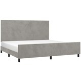  Za krevet s uzglavljem svjetlosivi 200x200 cm baršunasti | shoptok.hr