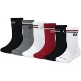 Najlonke / Samostoječe nogavice Jhb Icon Stripe 6Pk Cre Večbarvna