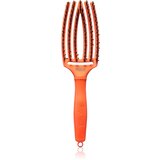 Olivia Garden Fingerbrush Boar & Nylon krtača za lase z najlonskimi in prašičjimi ščetinami Dolce Vita Orange Spritz 1 kos | Shoptok.si