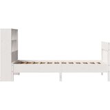 vidaXL Posteljni okvir brez vzmetnice bel 90x200 cm trdna borovina | Shoptok.si