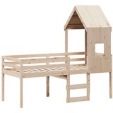 vidaXL Visoki krevet s krovom 80 x 200 cm od masivne borovine Cijene