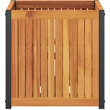  Vrtna sadilica 45 x 45 x 44 cm masivno bagremovo drvo i čelik | shoptok.hr