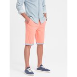 Ombre Men's chinos shorts with denim trim | Shoptok.si