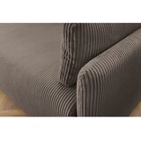 Bobochic Paris Rjava raztegljiva sedežna garnitura iz rebrastega žameta 211 cm Marcel – | Shoptok.si