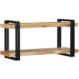 vidaXL Stenska polica 90x33x45 cm Masivni surovi les Mango Cene