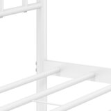 Metalni okvir kreveta uzglavlje i podnožje bijeli 140 x 190 cm | shoptok.hr