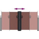  Uvlačiva bočna tenda 120 x 1000 cm smeđa | shoptok.hr
