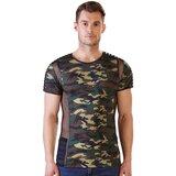 NEK / - muška majica kratkih rukava s uzorkom polja (zeleno-smeđa) - 2XL | shoptok.hr