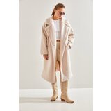 Bianco Lucci Women's Long Boucle Cachet Coat 8087 | Shoptok.si