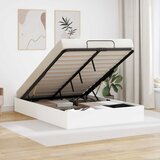  Otomanski krevet Bijeli 203 x 120 x 25 cm Konstrukcijsko drvo | shoptok.hr