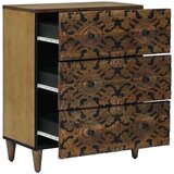  Sideboard za Pohranu Smeđa 60 x 33 5 x 75 cm Čvrsto drvo manga | shoptok.hr