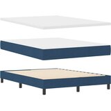  s opruga kutije s madracem Plava 140 x 190 cm tkanina | shoptok.hr