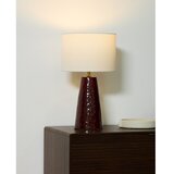 Kave Home Crvena/bijela stolna lampa s tekstilnim sjenilom (visina 49 cm) Drava – | shoptok.hr