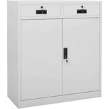  Uredski ormarić svjetlosivi 90 x 40 x 102 cm čelični | shoptok.hr