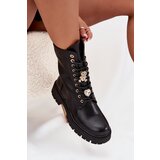 Boto Women's Worker Ankle Boots With Pins Insulated Black Lomina | Shoptok.si