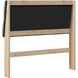  Tapecirani uzglavlje Tamno siva 100 cm Čvrsto borovo drvo | shoptok.hr