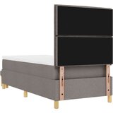  Postelja s škatlo za vzmet z matračem in klopjo taupe 90x200 cm tkanina, (22082999) | Shoptok.si