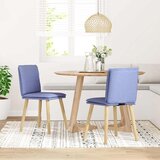 Maison Chic Jedilni stoli - Vzorci stoli 2 kosi jeans modra blago A619, (22031912) Cene