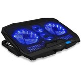 Connect IT CCP-2200-BK-Podloga za hlađenje za laptop 4x ventilatora 2xUSB crna/plava Cene