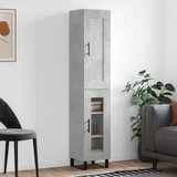 The Living Store Visoka omara betonsko siva 34,5x34x180 cm inženirski les - Visoka Omarica, (21657686) | Shoptok.si