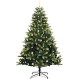 vidaXL Umjetno naplašeno božićno drvce s 300 LED svjetlima 240 cm | shoptok.hr
