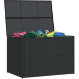  Vrtna kutija za pohranu crna 150 x 100 x 100 cm od poliratana | shoptok.hr