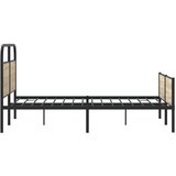 vidaXL Posteljni okvir brez vzmetnice 140x190 cm sonoma hrast inž. les | Shoptok.si