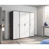 Rauch Möbel OMARA S KLASIČNIMI VRATI, siva, bela | Shoptok.si