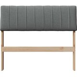 vidaXL tapecirano vzglavje temno siva 90 cm masivno borovo les | Shoptok.si