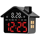 INF Večnamenska LED budilka v obliki hiše z nočno lučko, (5000562893) | Shoptok.si