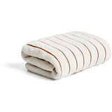 Kave Home Oranžna/bež frotirna bombažna brisača 50x90 cm Dorane – Cene