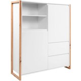 MID.YOU VISOKA KOMODA, bela, hrast artisan | Shoptok.si