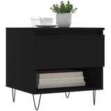  Stolić za kavu crni 50 x 46 x 50 cm od konstruiranog drva | Shoptok.si