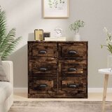  Komoda boja dimljenog hrasta 70x35,5x67,5 cm konstruirano drvo | shoptok.hr