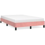vidaXL Posteljni okvir roza 120x190 cm žamet Cene